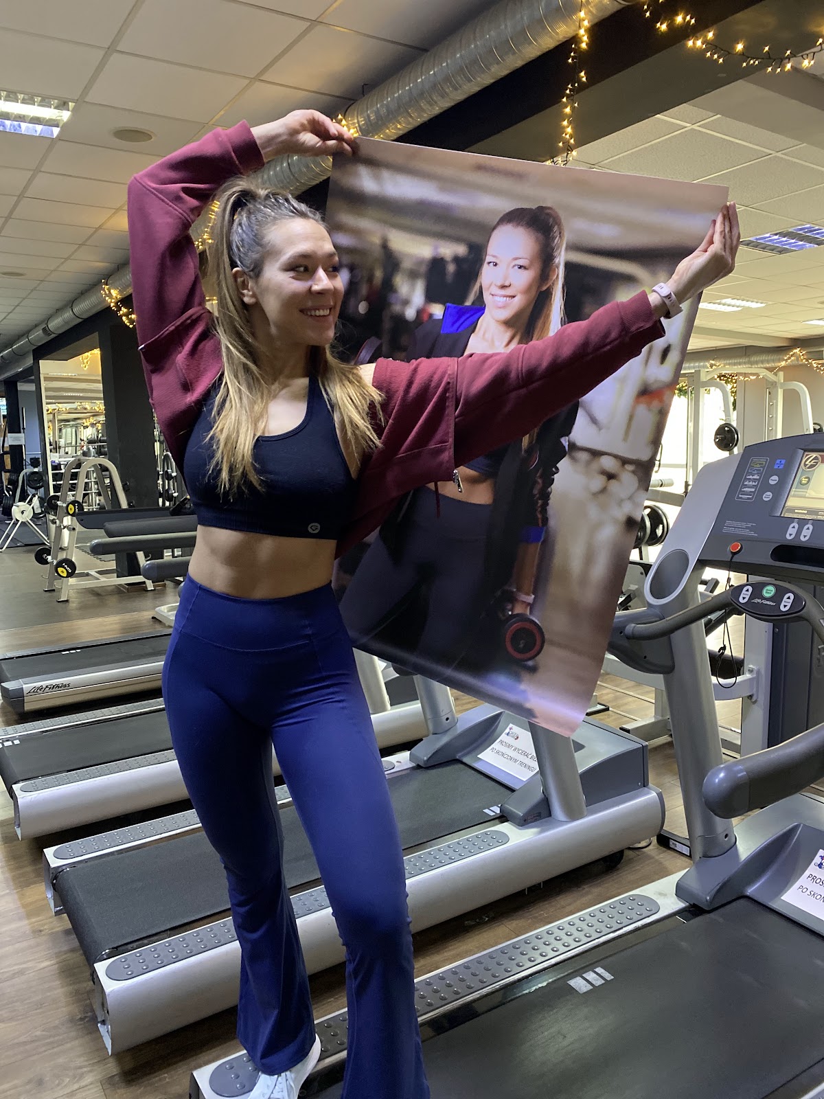 Member during a group fitness class